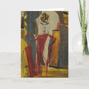 Brown Snowman Feiertagskarte