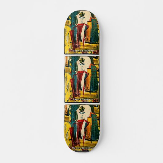 BROWN SNOWMAN SKATEBOARD (Vorne)