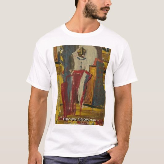 Brown Snowman T-Shirt (Vorderseite)