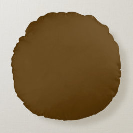 Brown Solid Color, Cushion, Simple, Modern, Netral Rundes Kissen