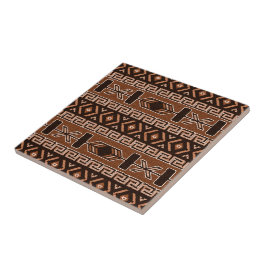 Brown Southwest Aztec Muster Fliese