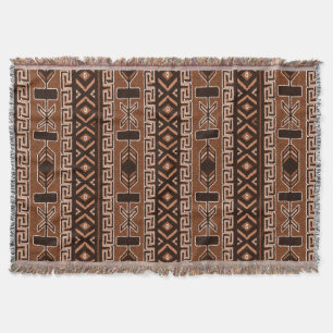 Brown Southwest Design Azteken Muster Decke