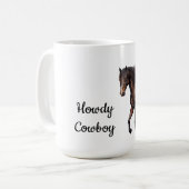 Brown Southwest Horse Kaffeetasse (Vorderseite Links)