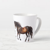 Brown Southwest Horse Milchtasse (Rechte Ecke)