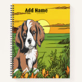 Brown Spaniel Notizblock (Vorderseite)