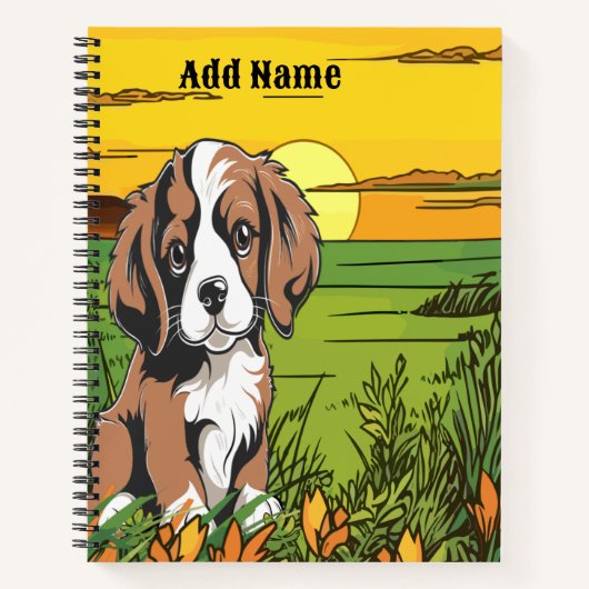 Brown Spaniel Notizblock (Vorderseite)