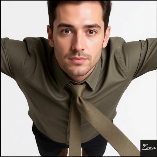 Brown Speckle Charm Krawatte