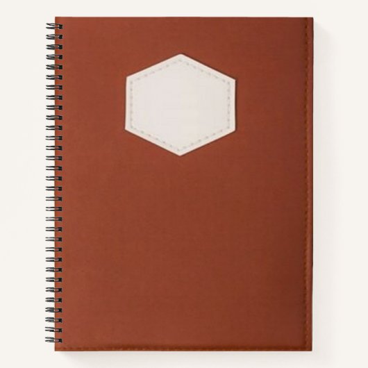 Brown Spiral Notebook - Stilvolle und dauerhafte Z Notizblock (Vorderseite)
