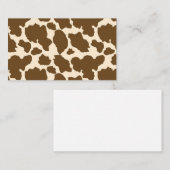 Brown Spots Cow Print Farmer Farm Animals Classy Visitenkarte (Vorne/Hinten)