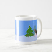 Brown Springer Spaniel Dekorieren Weihnachtsbaum Kaffeetasse (VorderseiteRechts)