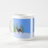 Brown Springer Spaniel Dekorieren Weihnachtsbaum Kaffeetasse (Vorderseite Links)