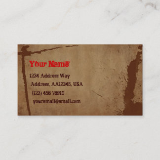 Brown-Spritzer-Visitenkarte Visitenkarte