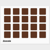 Brown Square Sticker (Blatt)