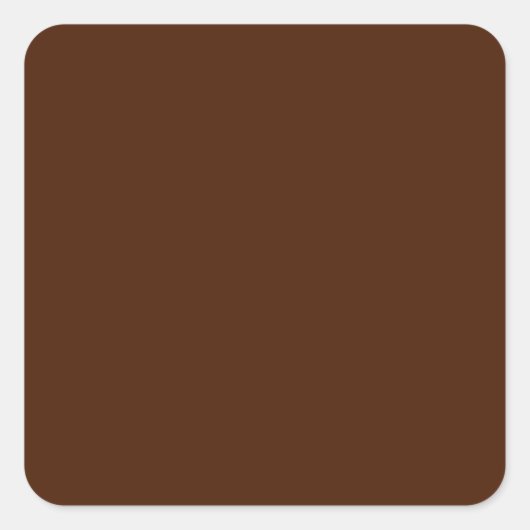 Brown Square Sticker (Vorderseite)