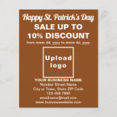 Brown St. Patrick's Day Business Sale Flyer (Vorne)