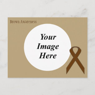 Brown Standard Ribbon Template von Kenneth Yoncich Postkarte