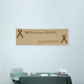 Brown Standard Ribbon von Kenneth Yoncich Banner (Messeveranstaltung)