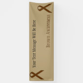 Brown Standard Ribbon von Kenneth Yoncich Banner (Vertikal)