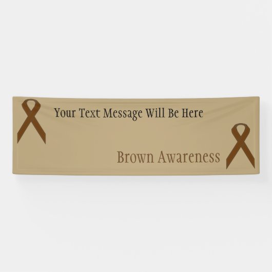 Brown Standard Ribbon von Kenneth Yoncich Banner (Horizontal)