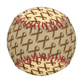 Brown Standard Ribbon von Kenneth Yoncich Baseball (Rückseite)