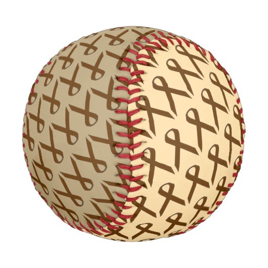 Brown Standard Ribbon von Kenneth Yoncich Baseball (Schrägansicht)