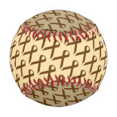 Brown Standard Ribbon von Kenneth Yoncich Baseball (Vorderseite)