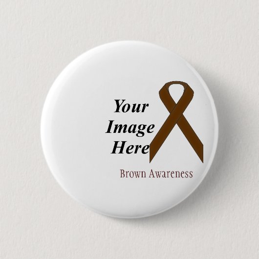 Brown Standard Ribbon von Kenneth Yoncich Button (Vorderseite)