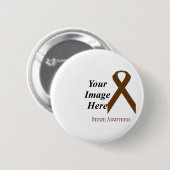 Brown Standard Ribbon von Kenneth Yoncich Button (Vorne & Hinten)