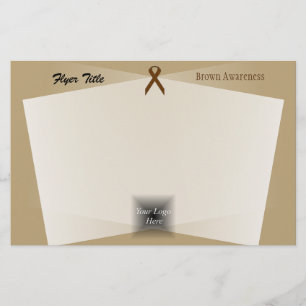Brown Standard Ribbon von Kenneth Yoncich Flyer