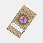 Brown Standard Ribbon von Kenneth Yoncich Serviette (Ecke)