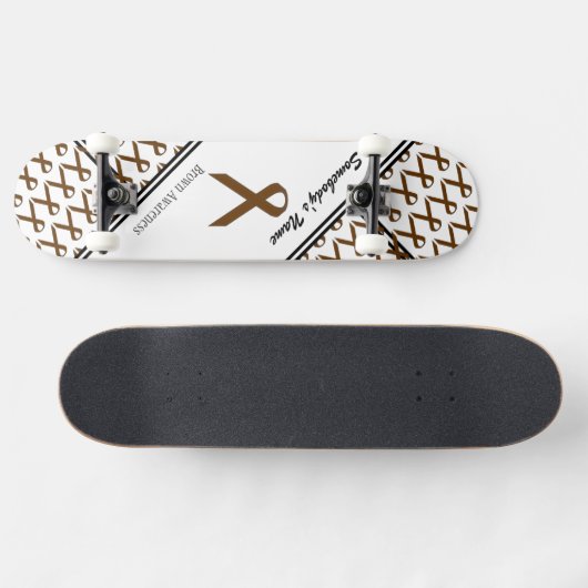 Brown Standard Ribbon von Kenneth Yoncich Skateboard (Horizontal)