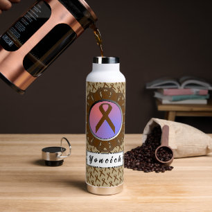 Brown Standard Ribbon von Kenneth Yoncich Trinkflasche