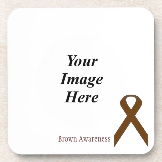 Brown Standard Ribbon von Kenneth Yoncich Untersetzer (Vorderseite)