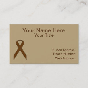Brown Standard Ribbon von Kenneth Yoncich Visitenkarte