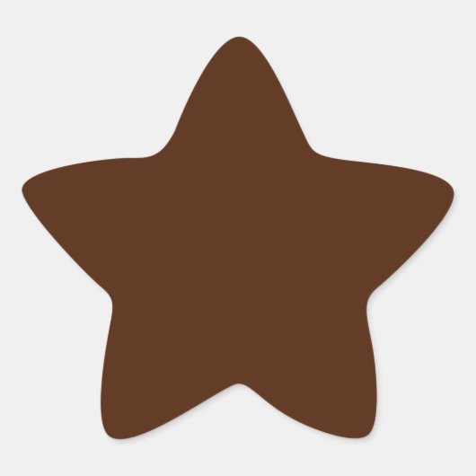Brown Star Sticker (Vorderseite)