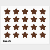 Brown Star Sticker (Blatt)