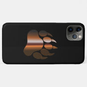 BROWN STEEL BEAR PAW ON BLACK Case-Mate iPhone HÜLLE (Rückseite (Horizontal))