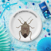 Brown Stink Bug Illustration Personalisiertes Part Pappteller (Party)
