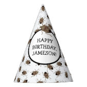 Brown Stink Bug Illustration Personalisiertes Part Partyhütchen (Vorderseite)