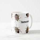 Brown Stink Bugs Funny Creepy Personalisiert Kaffeetasse (VorderseiteRechts)
