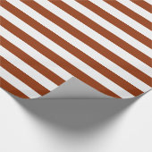 Brown-Streifen auf kundenspezifischer Farbe Geschenkpapier (Ecke)