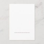 Brown Stripe Lace Doily Wedding RSVP Enclosure Begleitkarte (Rückseite)