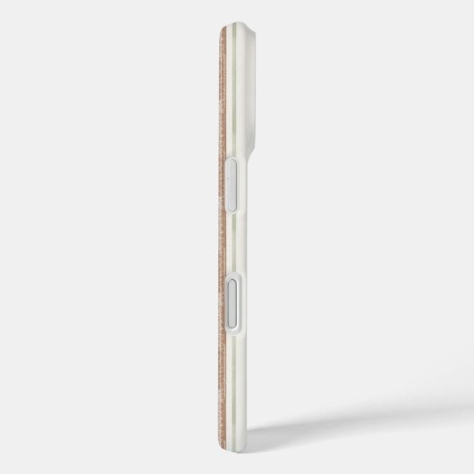 Brown Stripes Globe World Case-Mate iPhone Hülle (Rückseite / Rechts)