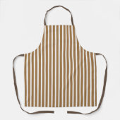 Brown Stripes Koch Baker Caterer Schürze (Vorderseite)