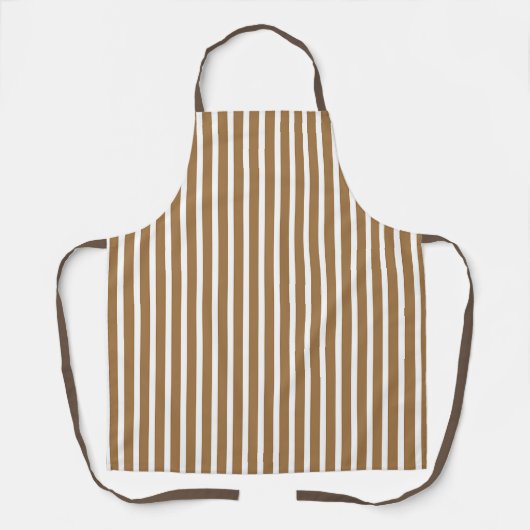 Brown Stripes Koch Baker Caterer Schürze (Vorderseite)