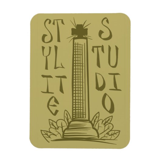 Brown Stylite Studio Magnet (Vertikal)