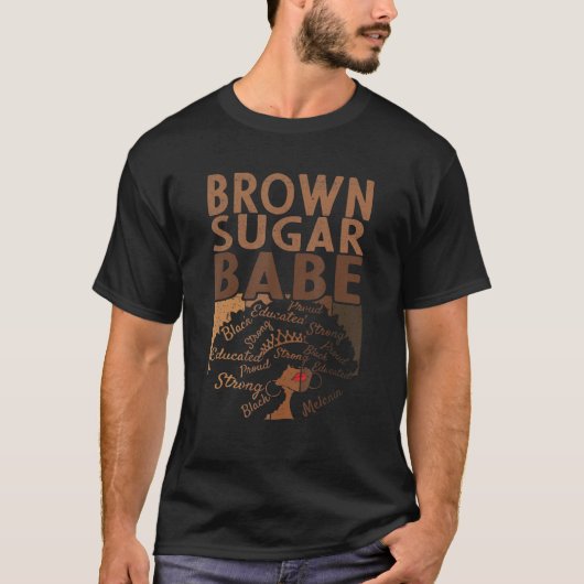 Brown Sugar Babe Black Queen Pride Shirts For Wome (Vorderseite)