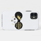 Brown Sugar Babe in Schwarz und Gold Case-Mate iPhone Hülle (Rückseite (Horizontal))