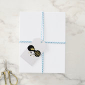 Brown Sugar Babe in Schwarz und Gold Geschenkanhänger (Mit Garn)