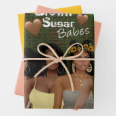 Brown Sugar Babes Gift Wrap 13 Geschenkpapier Set (Beispiel)